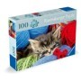 Ravensburger - Puzzle pentru varstnici pisicuta cu sablon de imagine si suport din carton 100 piese mari XL Ravensburger - 2